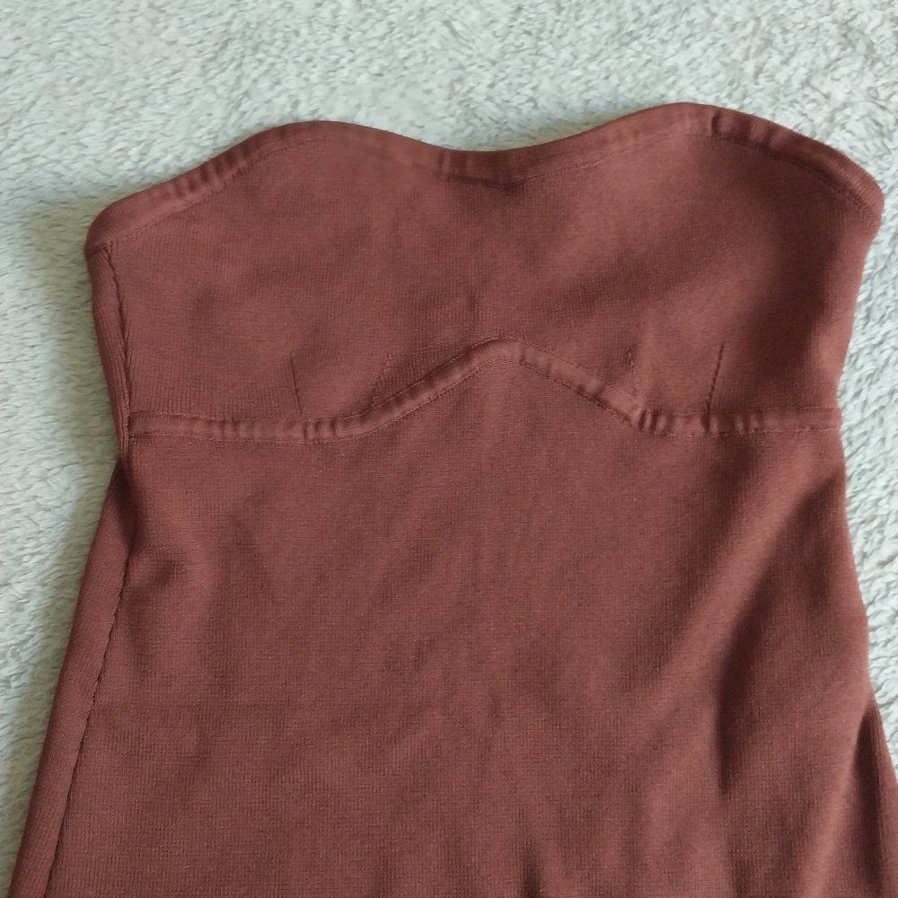 SOLID & STRIPED Rust Knit Top
